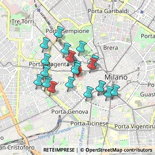 Mappa Via Sant'Agnese, 20123 Milano MI, Italia (0.747)