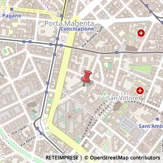 Mappa Via bandello matteo 4, 20123 Milano, Milano (Lombardia)