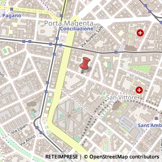 Mappa Via San Vittore, 36, 20123 Milano, Milano (Lombardia)