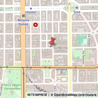 Mappa Via Marcona, 95, 20129 Milano, Milano (Lombardia)