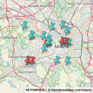 Mappa Via Ruggiero Settimo, 20146 Milano MI, Italia (3.1405)