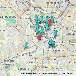 Mappa Sede Via Vincenzo Monti 33 Lab, 20123 Milano MI, Italia (1.35263)