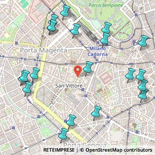 Mappa Via De Grassi Giovannino, 20123 Milano MI, Italia (0.7215)