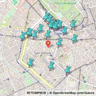 Mappa Via De Grassi Giovannino, 20123 Milano MI, Italia (0.4785)