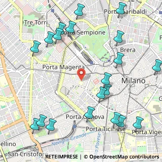 Mappa Via De Grassi Giovannino, 20123 Milano MI, Italia (1.3915)
