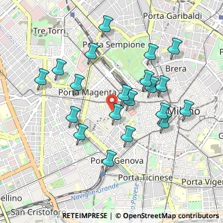Mappa Via De Grassi Giovannino, 20123 Milano MI, Italia (0.9395)
