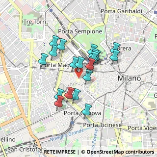 Mappa Via De Grassi Giovannino, 20123 Milano MI, Italia (0.7045)