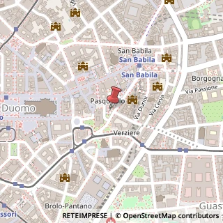 Mappa Corso Europa, 7, 20122 Milano, Milano (Lombardia)