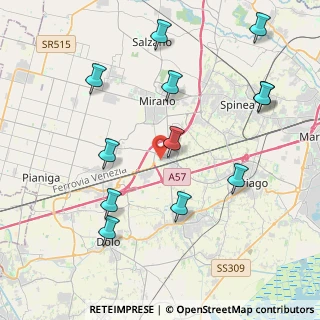 Mappa Via del Camoscio, 30034 Mira VE, Italia (4.58083)