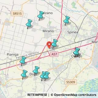 Mappa Via del Camoscio, 30034 Mira VE, Italia (5.00364)