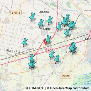 Mappa Via del Camoscio, 30034 Mira VE, Italia (4.4045)