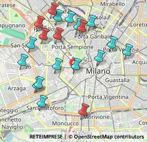 Mappa Via Aristide de Togni, 20123 Milano MI, Italia (2.167)