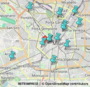 Mappa Via Aristide de Togni, 20123 Milano MI, Italia (1.91769)