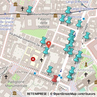 Mappa Via Aristide de Togni, 20123 Milano MI, Italia (0.151)