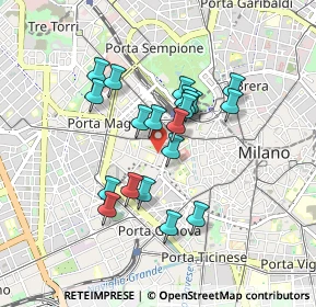 Mappa Via Aristide de Togni, 20123 Milano MI, Italia (0.704)