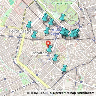 Mappa Via Aristide de Togni, 20123 Milano MI, Italia (0.489)