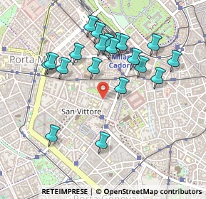 Mappa Via Aristide de Togni, 20123 Milano MI, Italia (0.465)