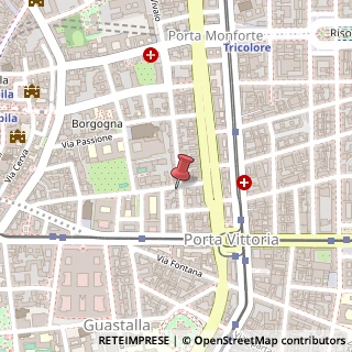 Mappa Via Gaetano Donizetti, 11, 20122 Milano, Milano (Lombardia)