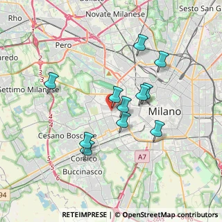 Mappa Milano, 20147 Milano MI, Italia (3.13273)