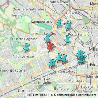 Mappa Milano, 20147 Milano MI, Italia (1.91333)