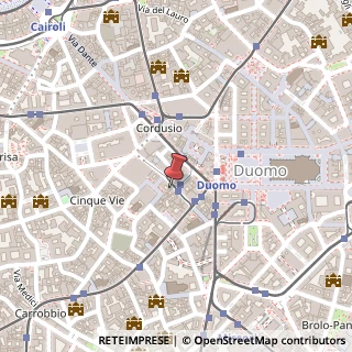 Mappa Via Spadari, 13, 20123 Milano, Milano (Lombardia)