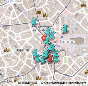 Mappa Via Spadari, 20123 Milano MI, Italia (0.1865)