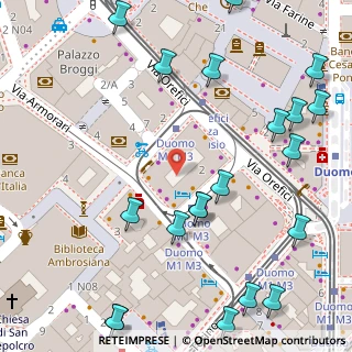 Mappa Via Spadari, 20123 Milano MI, Italia (0.0925)