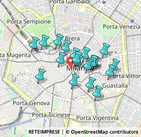 Mappa Via Spadari, 20123 Milano MI, Italia (0.652)
