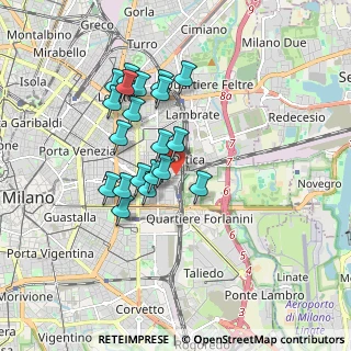 Mappa Via Giovanni Cova, 20133 Milano MI, Italia (1.518)
