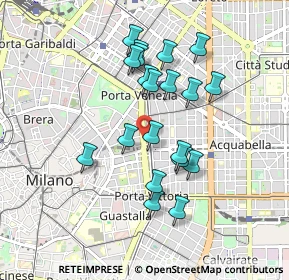 Mappa Via Ippolito Pindemonte, 20129 Milano MI, Italia (0.802)