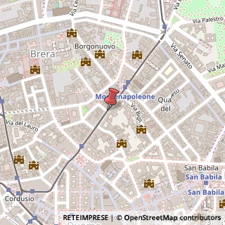 Mappa Via Alessandro Manzoni,  9, 20121 Milano, Milano (Lombardia)