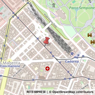 Mappa Via Vincenzo Monti, , 20123 Milano, Milano (Lombardia)