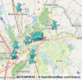 Mappa Via Enrico Fermi, 10015 Ivrea TO, Italia (1.86583)