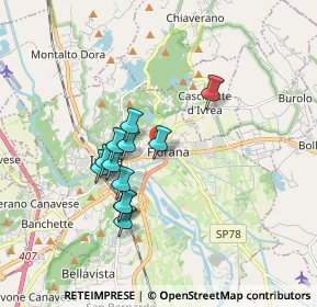 Mappa Via Enrico Fermi, 10015 Ivrea TO, Italia (1.42917)