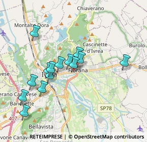 Mappa Via Enrico Fermi, 10015 Ivrea TO, Italia (1.68)