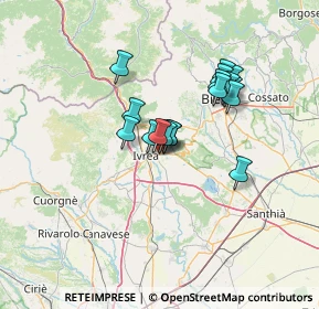 Mappa Via Emitio Parato, 10015 Ivrea TO, Italia (10.29176)