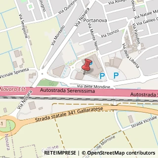 Mappa Via Sorelle Ugazio, 10, 28066 Galliate, Novara (Piemonte)