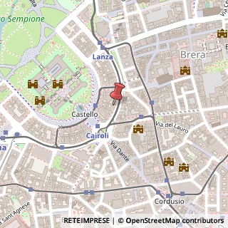 Mappa Foro Buonaparte, 70, 20121 Milano, Milano (Lombardia)