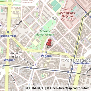 Mappa Via Mario Pagano, 54, 20145 Milano, Milano (Lombardia)