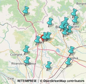 Mappa Corso Vercelli, 10015 Ivrea TO, Italia (16.57667)