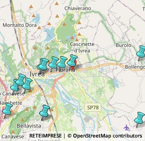 Mappa Corso Vercelli, 10015 Ivrea TO, Italia (2.59923)