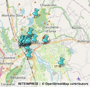 Mappa Corso Vercelli, 10015 Ivrea TO, Italia (1.7765)