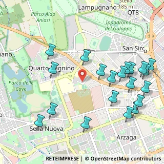 Mappa Via Francesco Pastonchi, 20153 Milano MI, Italia (1.2325)