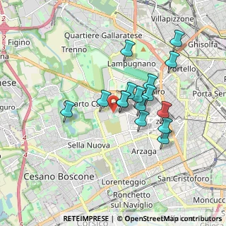 Mappa Via Francesco Pastonchi, 20153 Milano MI, Italia (1.44813)