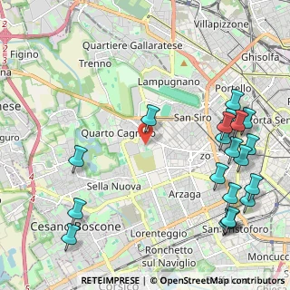 Mappa Via Francesco Pastonchi, 20153 Milano MI, Italia (2.8325)