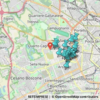 Mappa Via Francesco Pastonchi, 20153 Milano MI, Italia (1.6105)