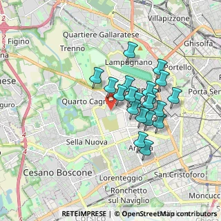 Mappa Via Francesco Pastonchi, 20153 Milano MI, Italia (1.4175)