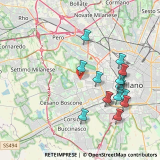Mappa Via Francesco Pastonchi, 20153 Milano MI, Italia (4.11733)
