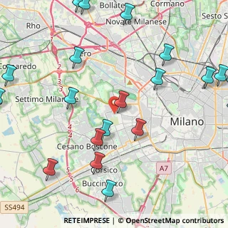 Mappa Via Francesco Pastonchi, 20153 Milano MI, Italia (5.8205)