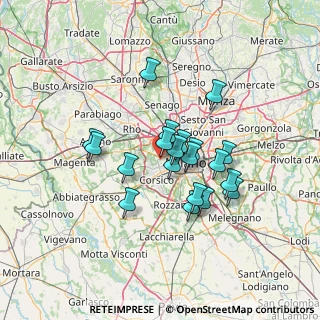 Mappa Via Alessandro Fleming, 20153 Milano MI, Italia (10.7075)